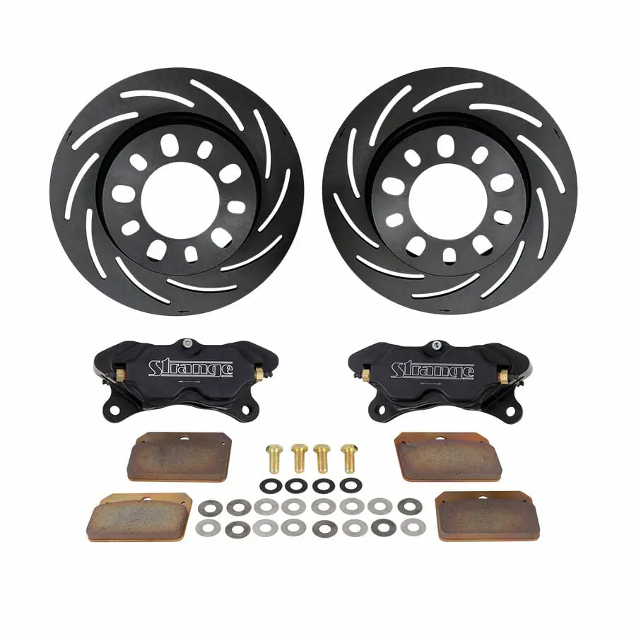 B1711NBM-1 Pro Series Steel Brake Completion Kit for Strange P1020 Axle Package 1 Pc Rotors, 4 Piston Calipers & DRM-35 Metallic Pads - Image 1
