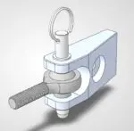 Parachute Bolt on Push Bar Bracket