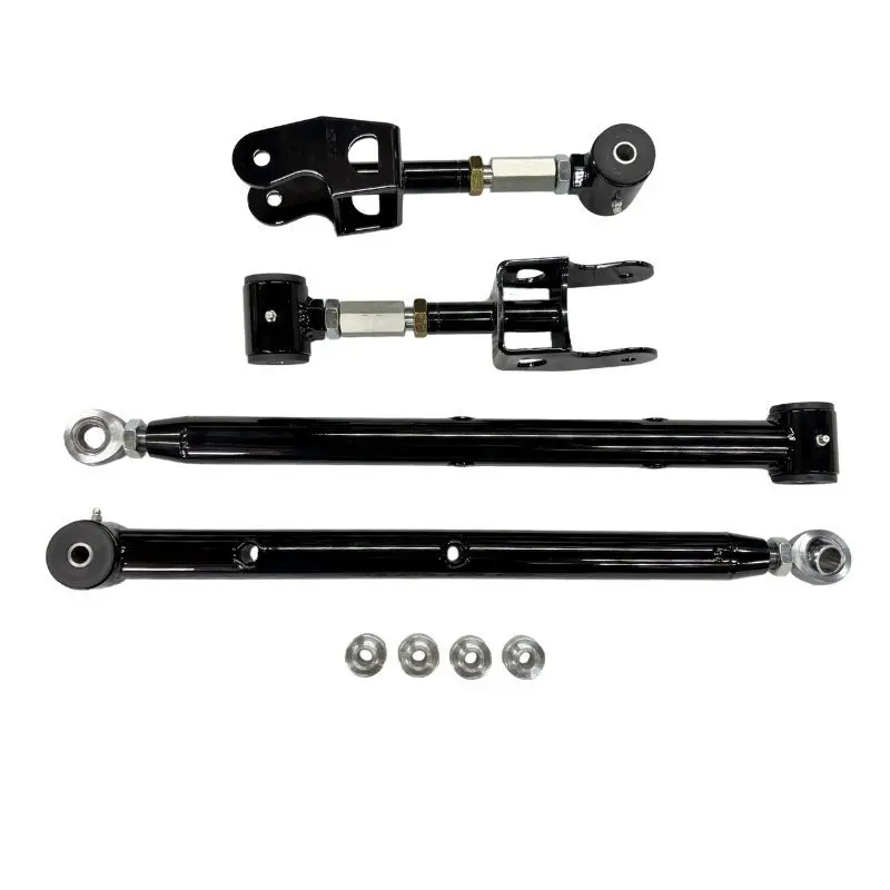 TC519_B 1-1/2" Mild Steel Rear Lower Control Arms Single Adjustable & Poly Double Adjustable Uppers - Image 1