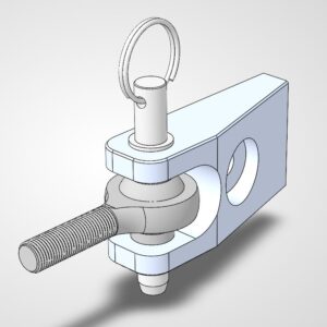 Parachute Bolt on Push Bar Bracket
