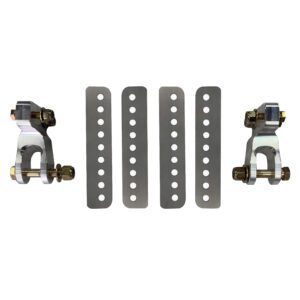 Billet Aluminum Bracket Coil Overs with Weld On Back Strips